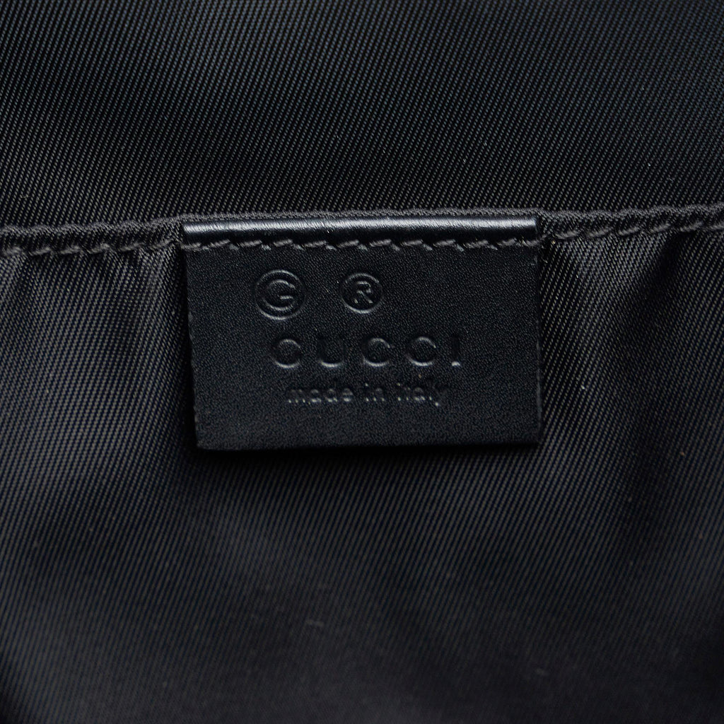 Gucci Techno Web Canvas Clutch