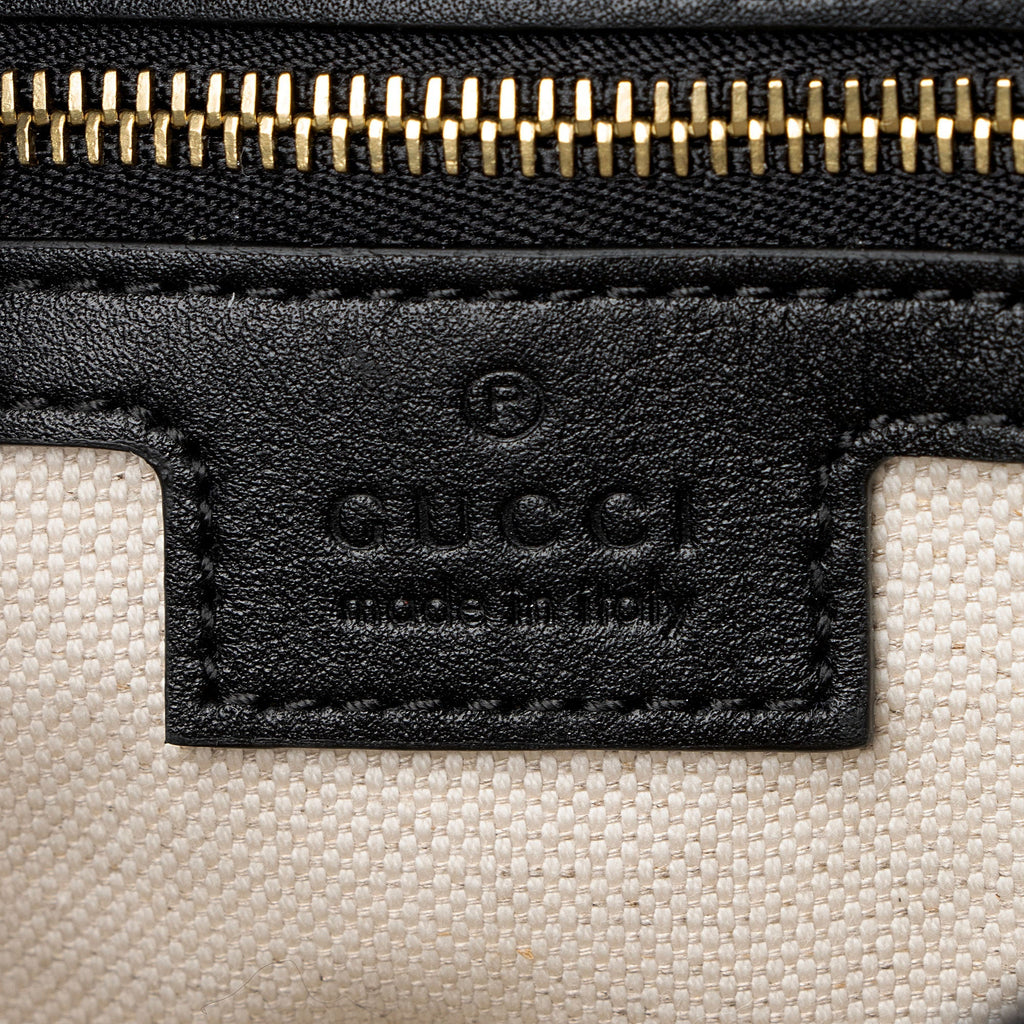 Gucci Toile Leather Gucci 73 Small Bucket Bag