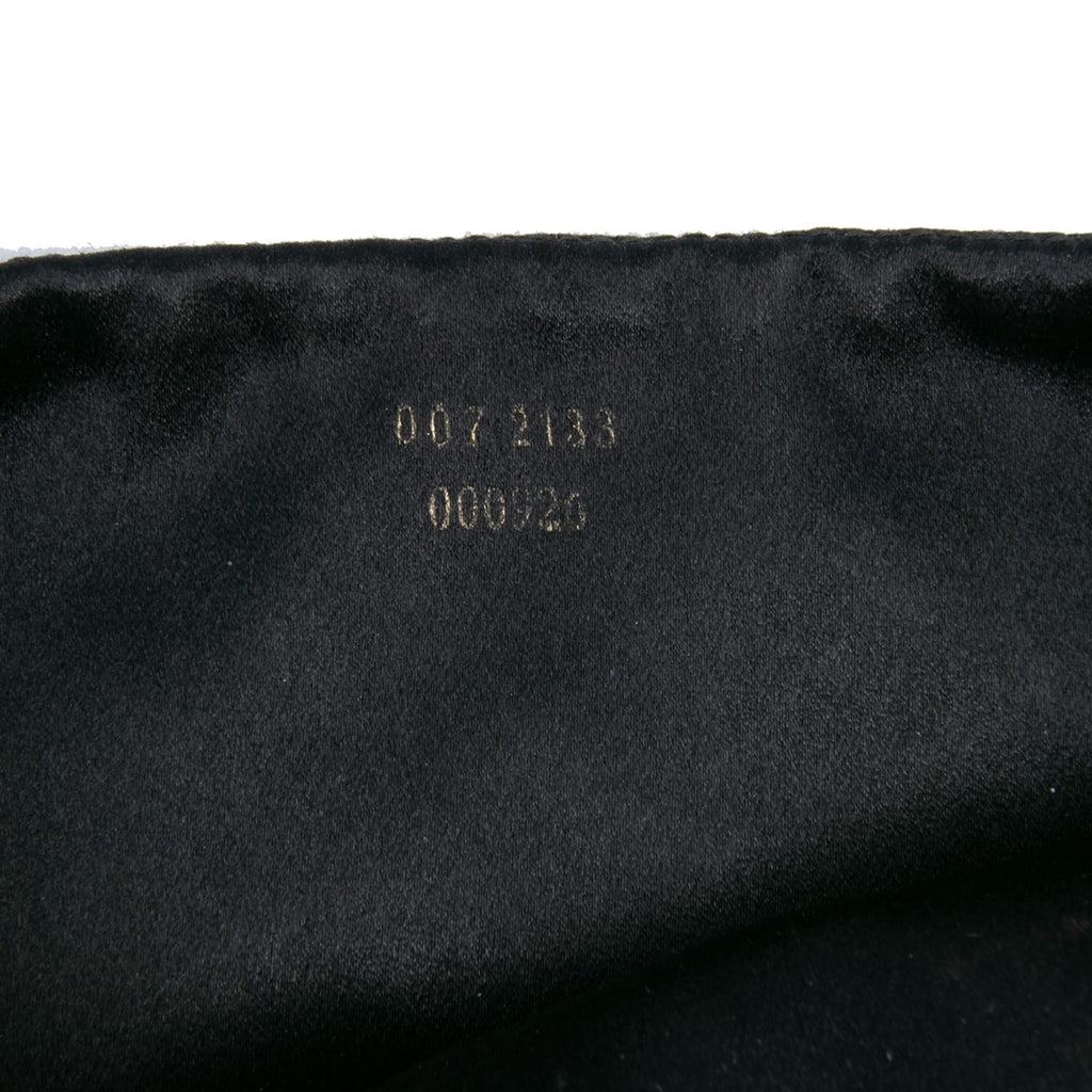 Gucci Tom Ford Zebra Beaded Satin Shoulder Bag