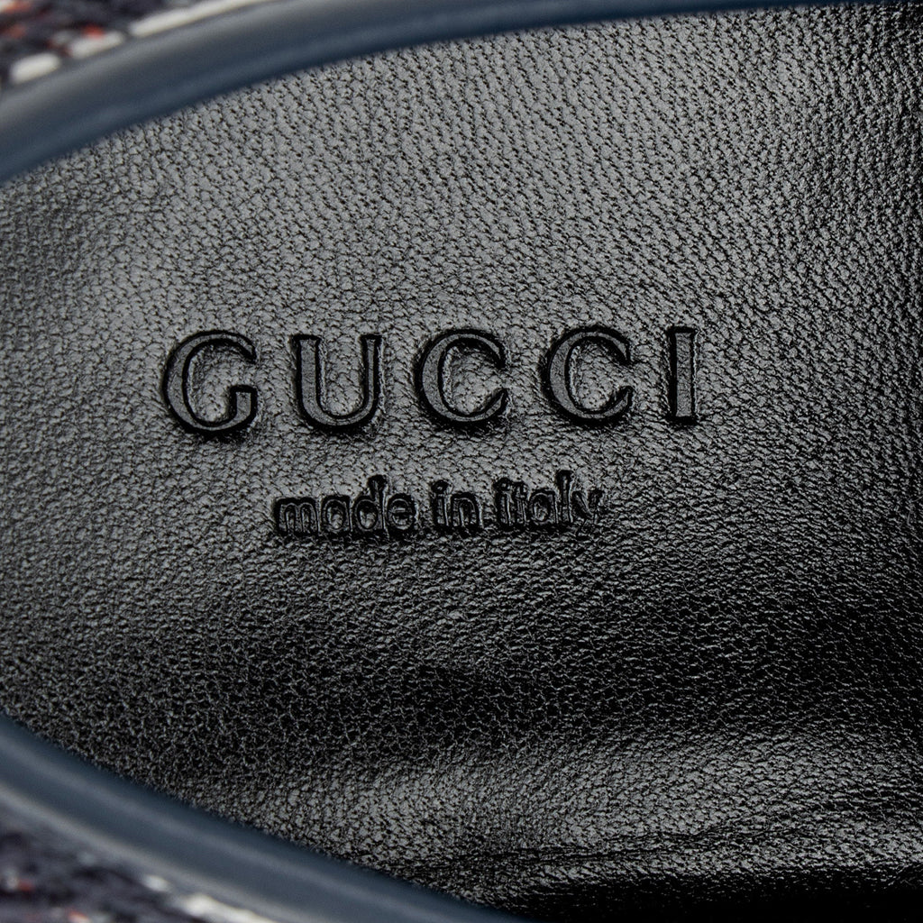 Gucci Tweed Check Horsebit Jordaan Loafers - Size 7 / 37 (SHF-asAX3p)