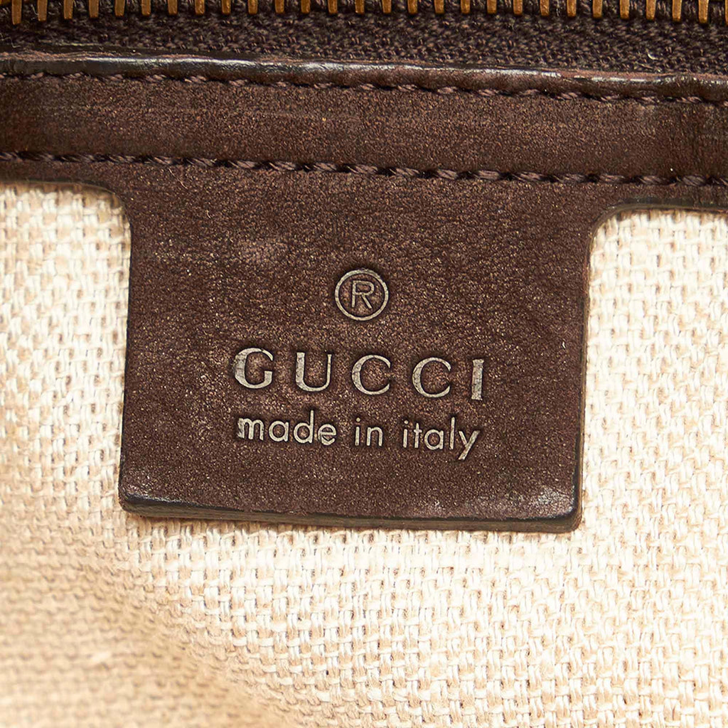 Gucci Twice Nubuck Leather Handbag (SHG-31660)