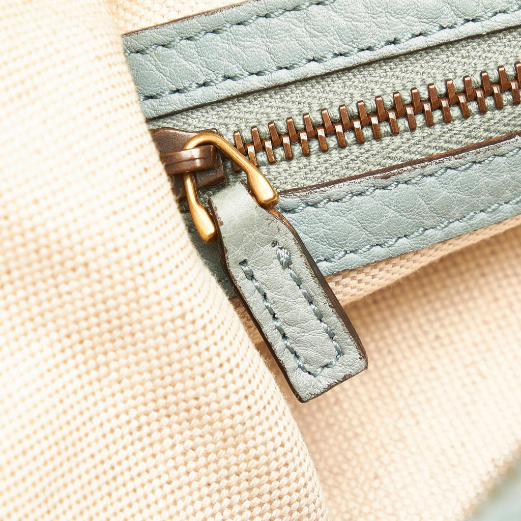 Gucci Twill Leather Shoulder Bag (SHG-31123)