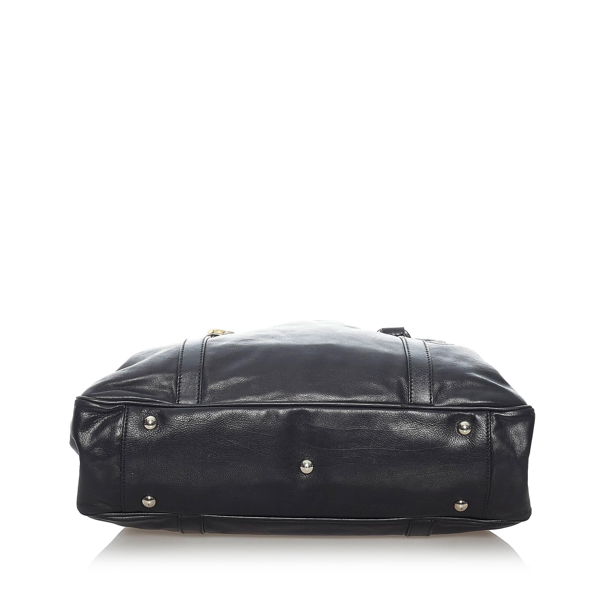 Gucci Twin Leather Tote Bag (SHG-31630)