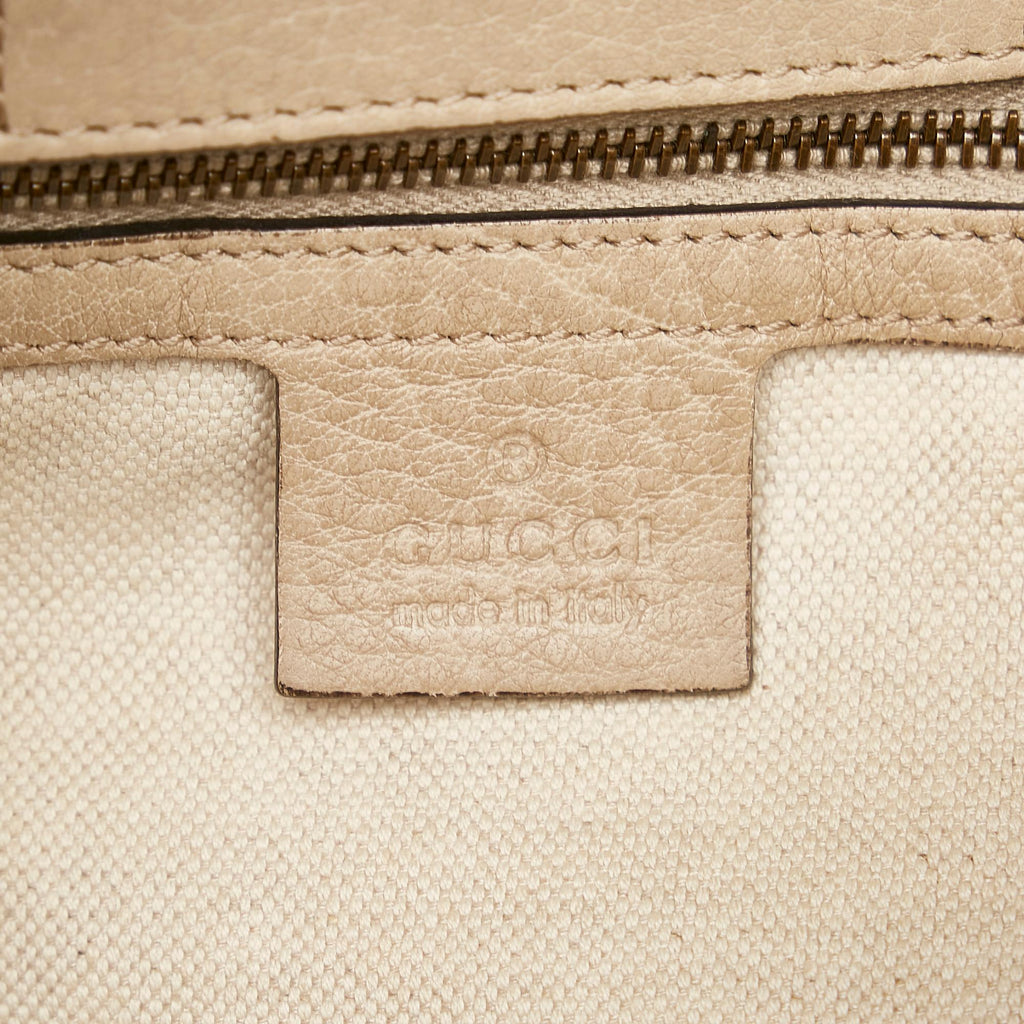 Gucci Twins Leather Tote Bag (SHG-32733)