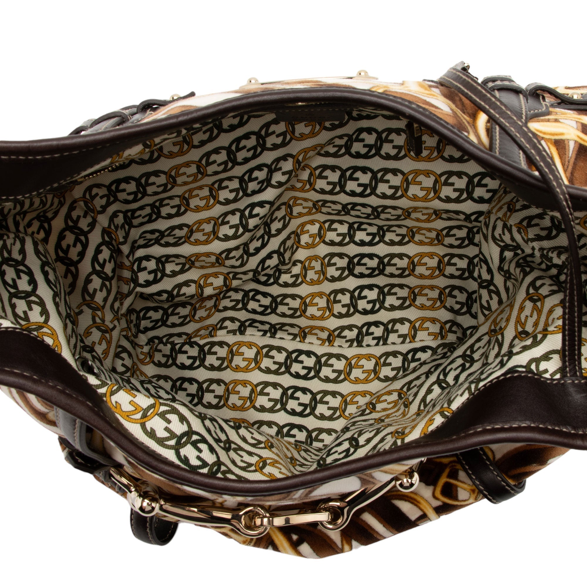 Gucci Velvet Horsebit 85th Anniversary Large Hobo (SHF-ojw6md)