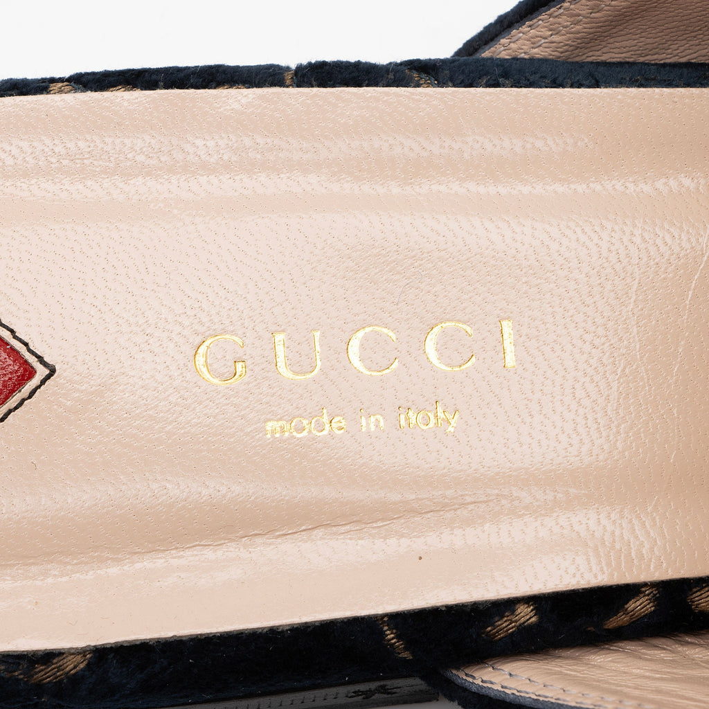 Gucci Velvet Princetown Mules - Size 10 / 40 (SHF-sXPnT2)