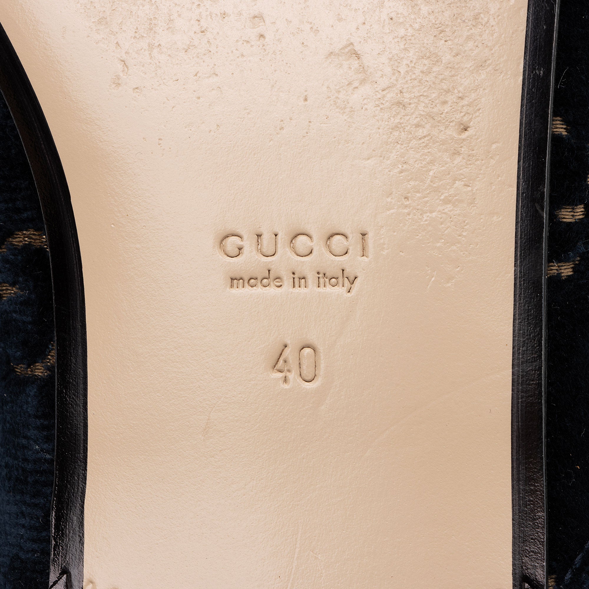 Gucci Velvet Princetown Mules - Size 10 / 40 (SHF-sXPnT2)