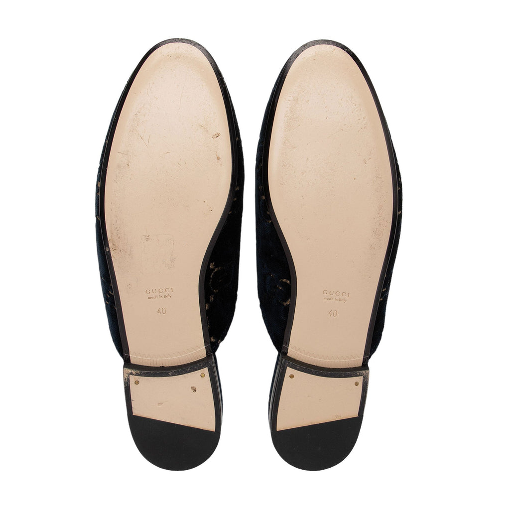 Gucci Velvet Princetown Mules - Size 10 / 40 (SHF-sXPnT2)