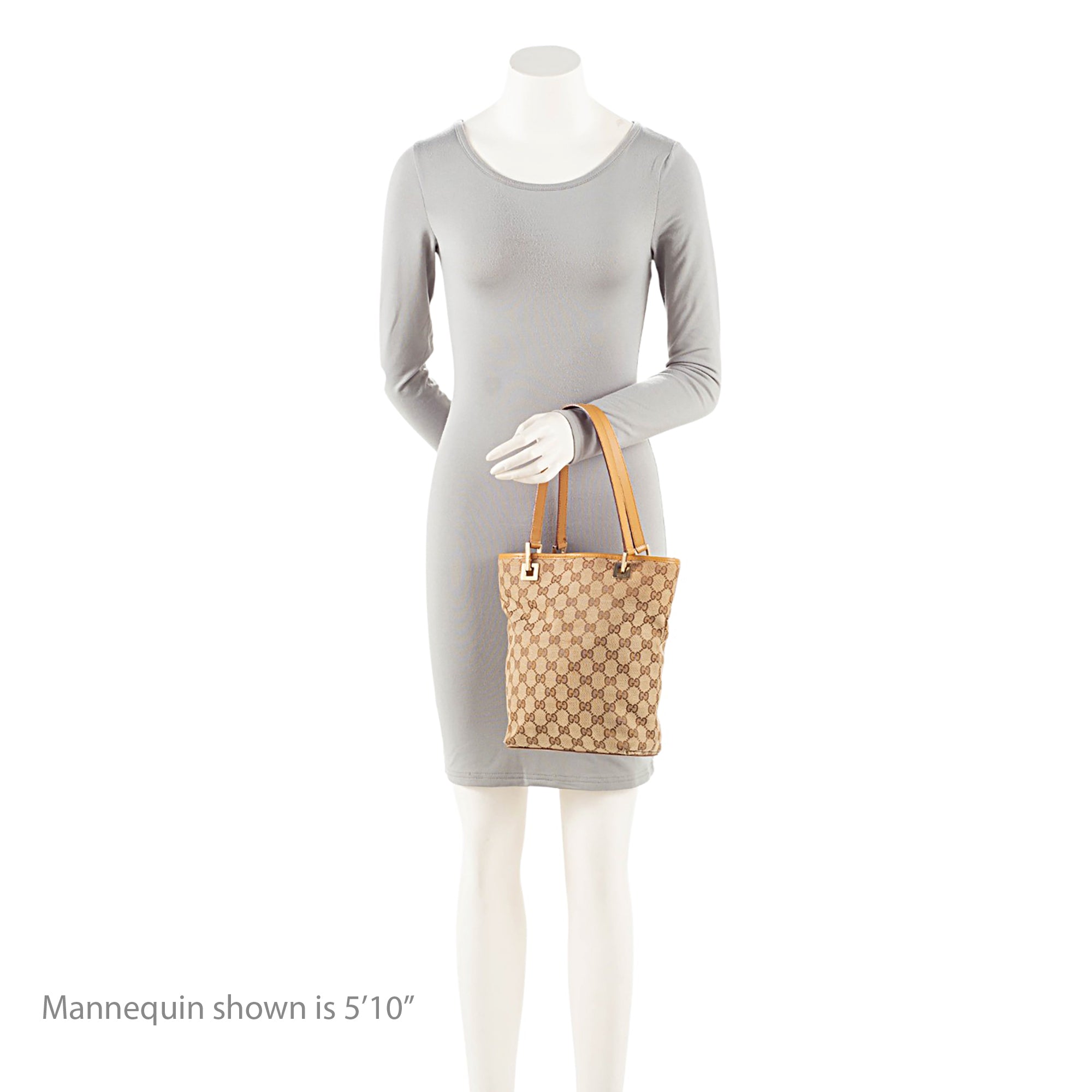 Gucci Vintage GG Canvas Medium Bucket Tote