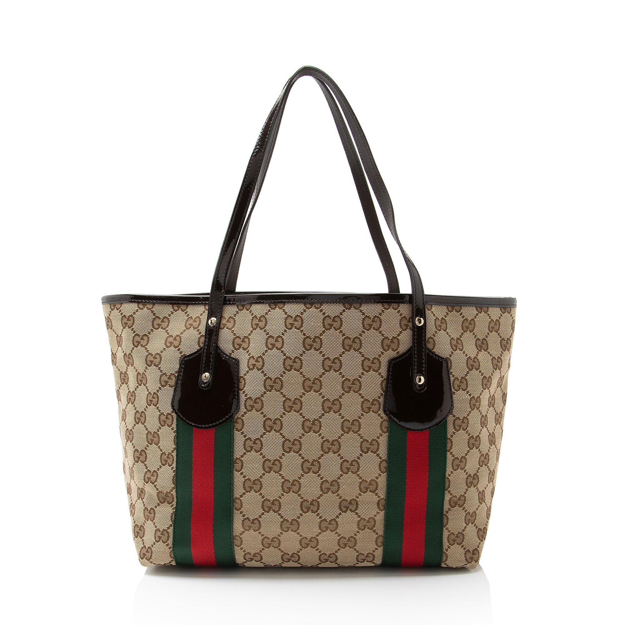 Gucci Vintage GG Canvas Web Jolie Medium Tote