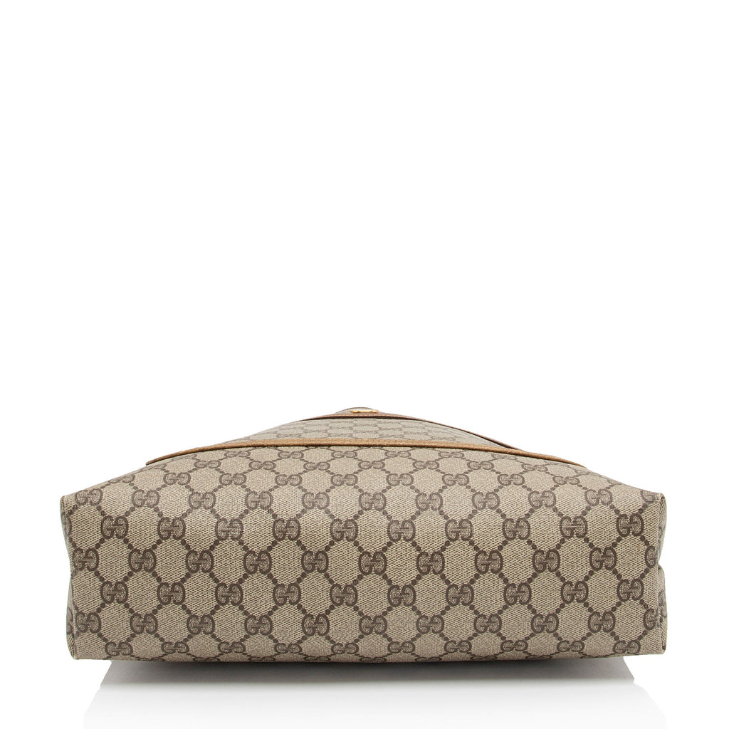 Gucci Vintage GG Plus Web Tote (SHF-2zXCOT)