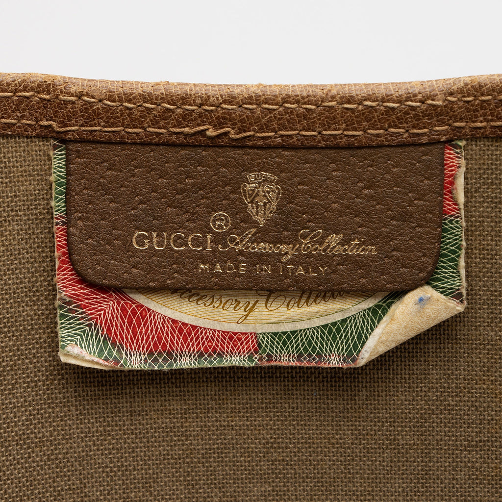 Gucci Vintage GG Plus Web Tote (SHF-2zXCOT)
