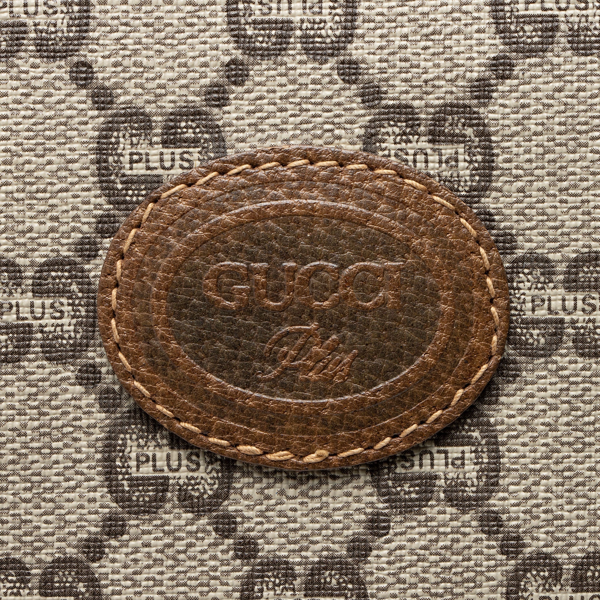 Gucci Vintage GG Plus Web Large Tote