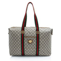 Gucci Vintage GG Plus Web Travel Tote (SHF-eJxKkp)