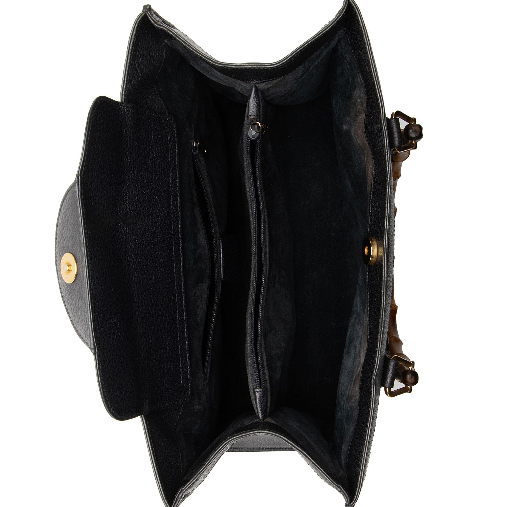 Gucci Vintage Leather Bamboo Diana Tote (SHF-7SmqFT)