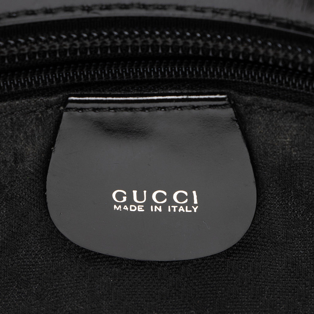 Gucci Vintage Quilted Nylon Bamboo Tote