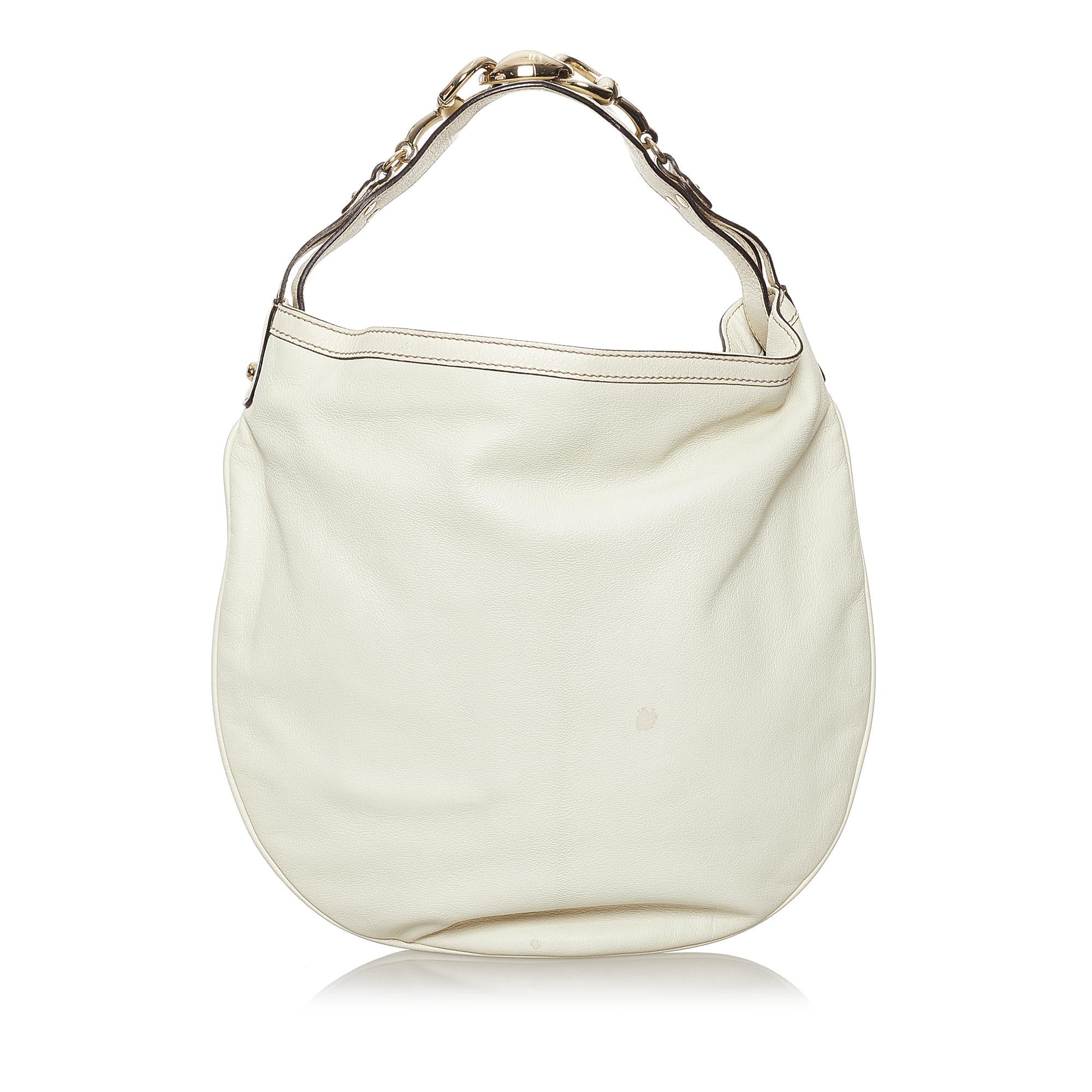 Gucci Wave Leather Hobo Bag (SHG-37223)