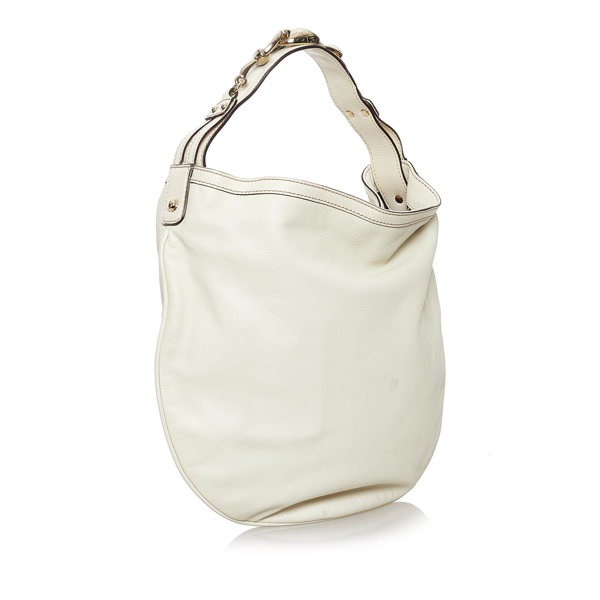 Gucci Wave Leather Hobo Bag (SHG-37223)