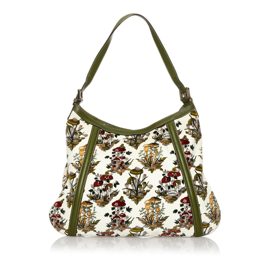 Gucci Web Britt Velvet Shoulder Bag (SHG-30589)