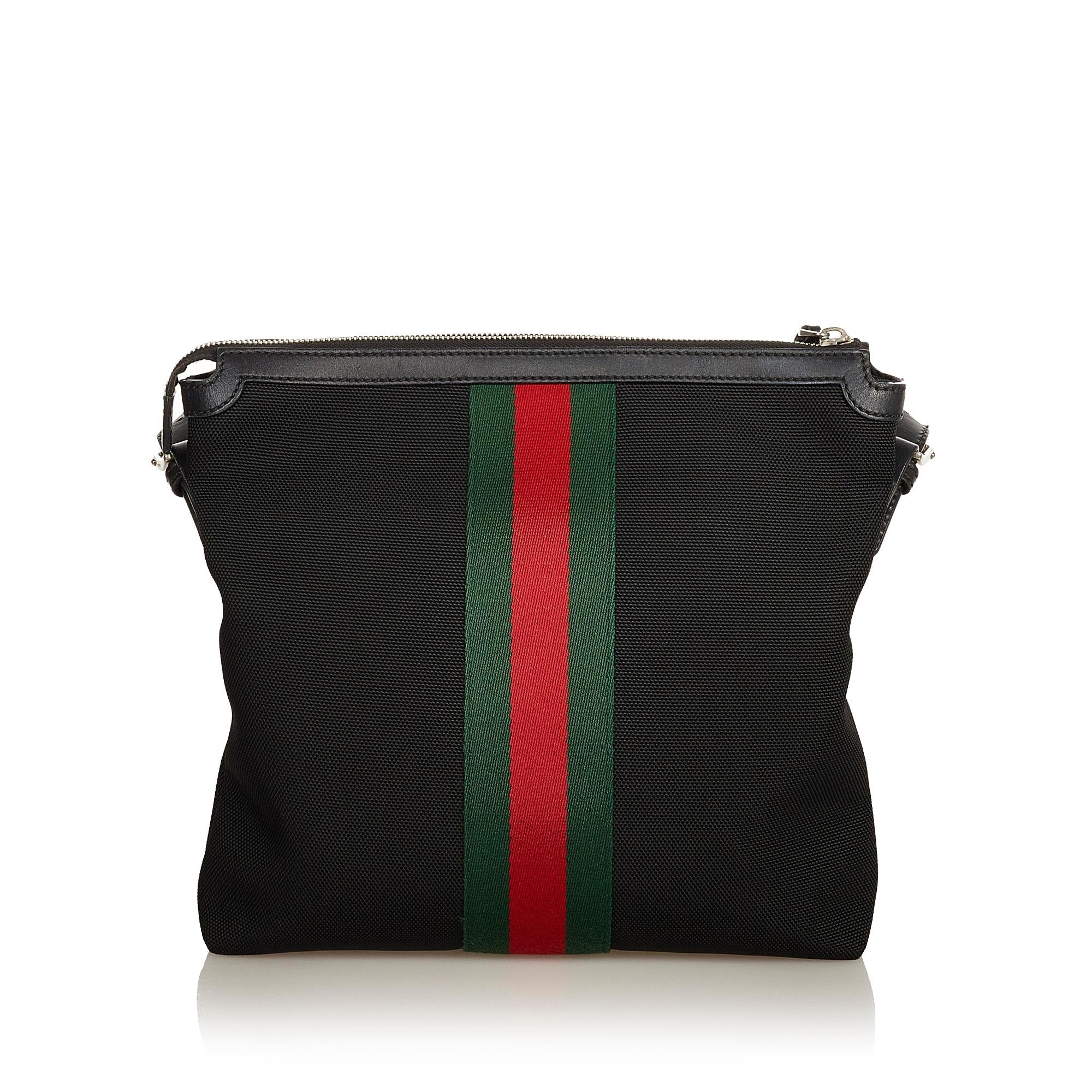 Gucci Web Canvas Crossbody Bag (SHG-25843)