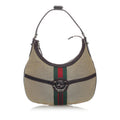 Gucci Web Canvas Reins Hobo Bag (SHG-30974)