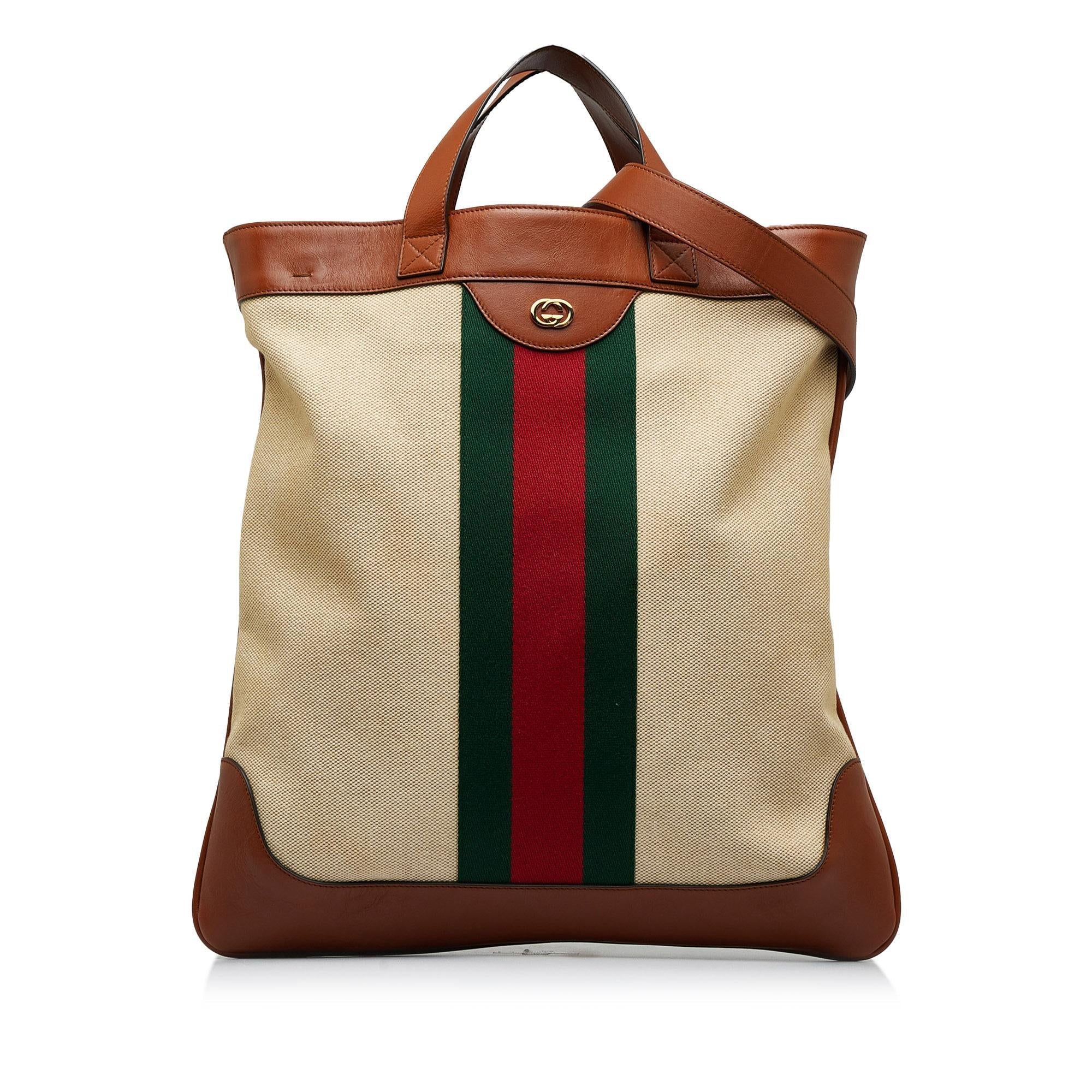 Gucci Web Canvas Satchel (SHG-g41Sc1)