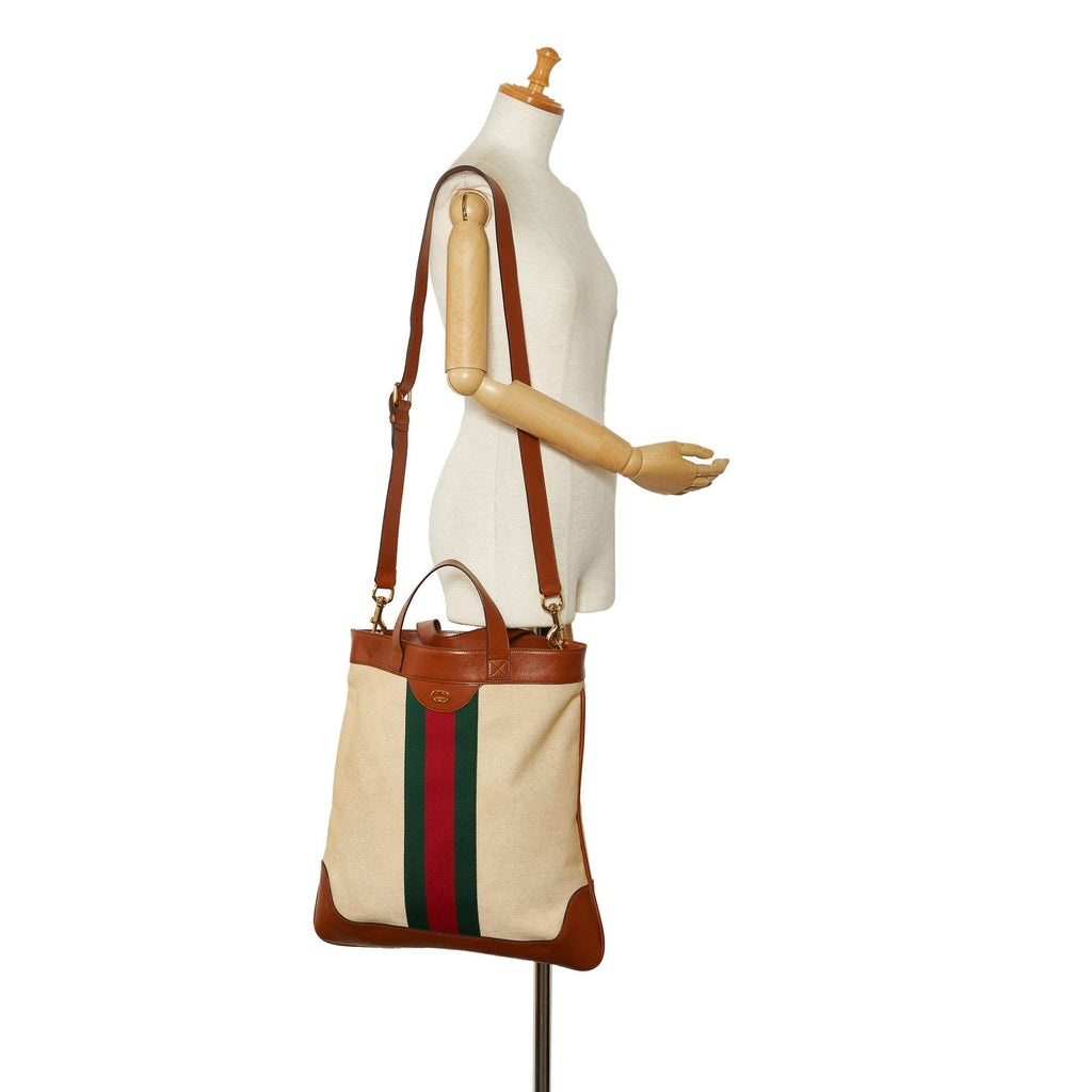 Gucci Web Canvas Satchel (SHG-g41Sc1)