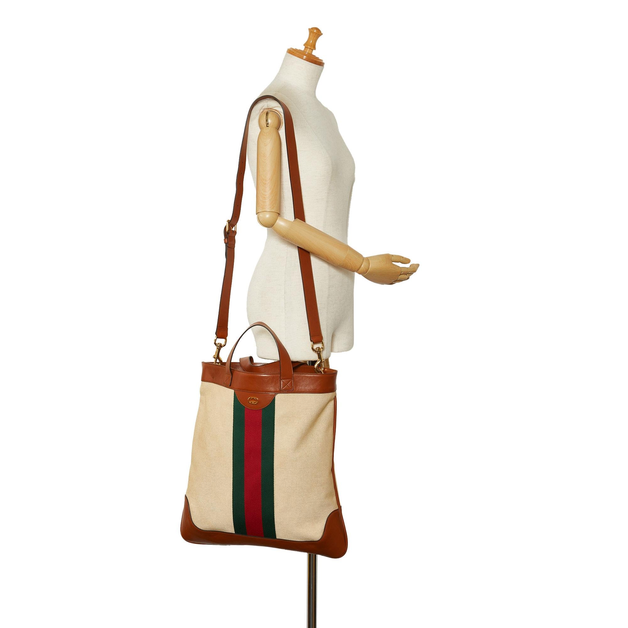 Gucci Web Canvas Satchel (SHG-g41Sc1)