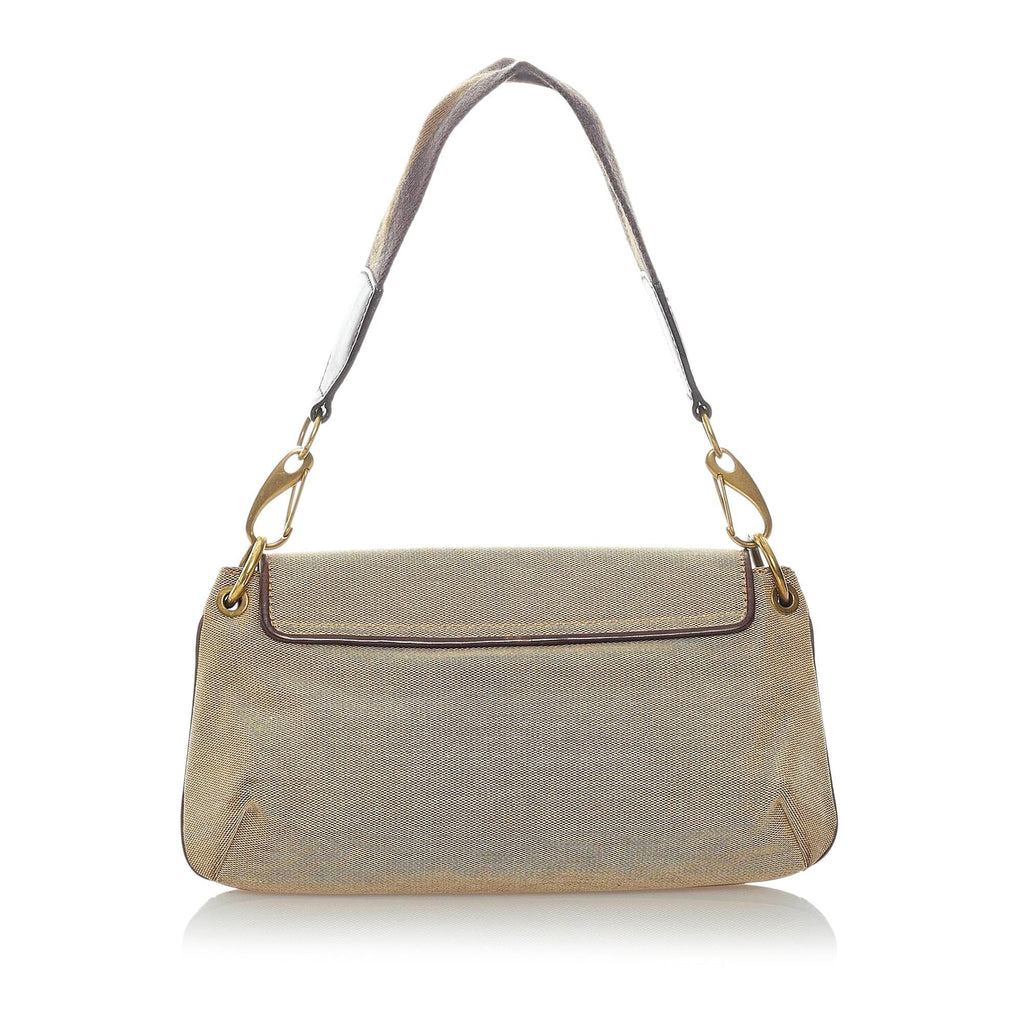 Gucci Web Canvas Shoulder Bag (SHG-32709)