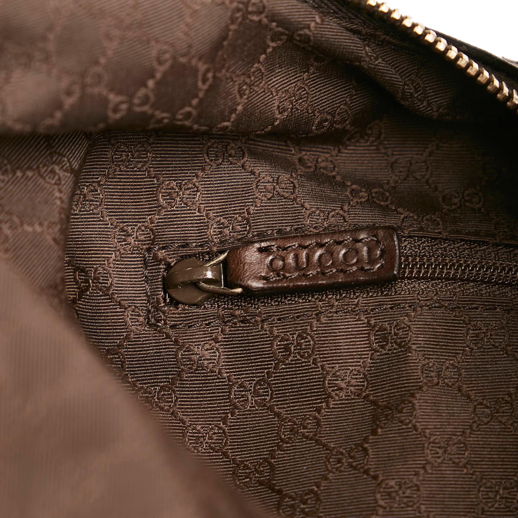 Gucci Web Canvas Shoulder Bag (SHG-34236)