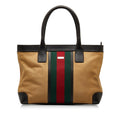 Gucci Web Canvas Tote Bag (SHG-qyC5YN)