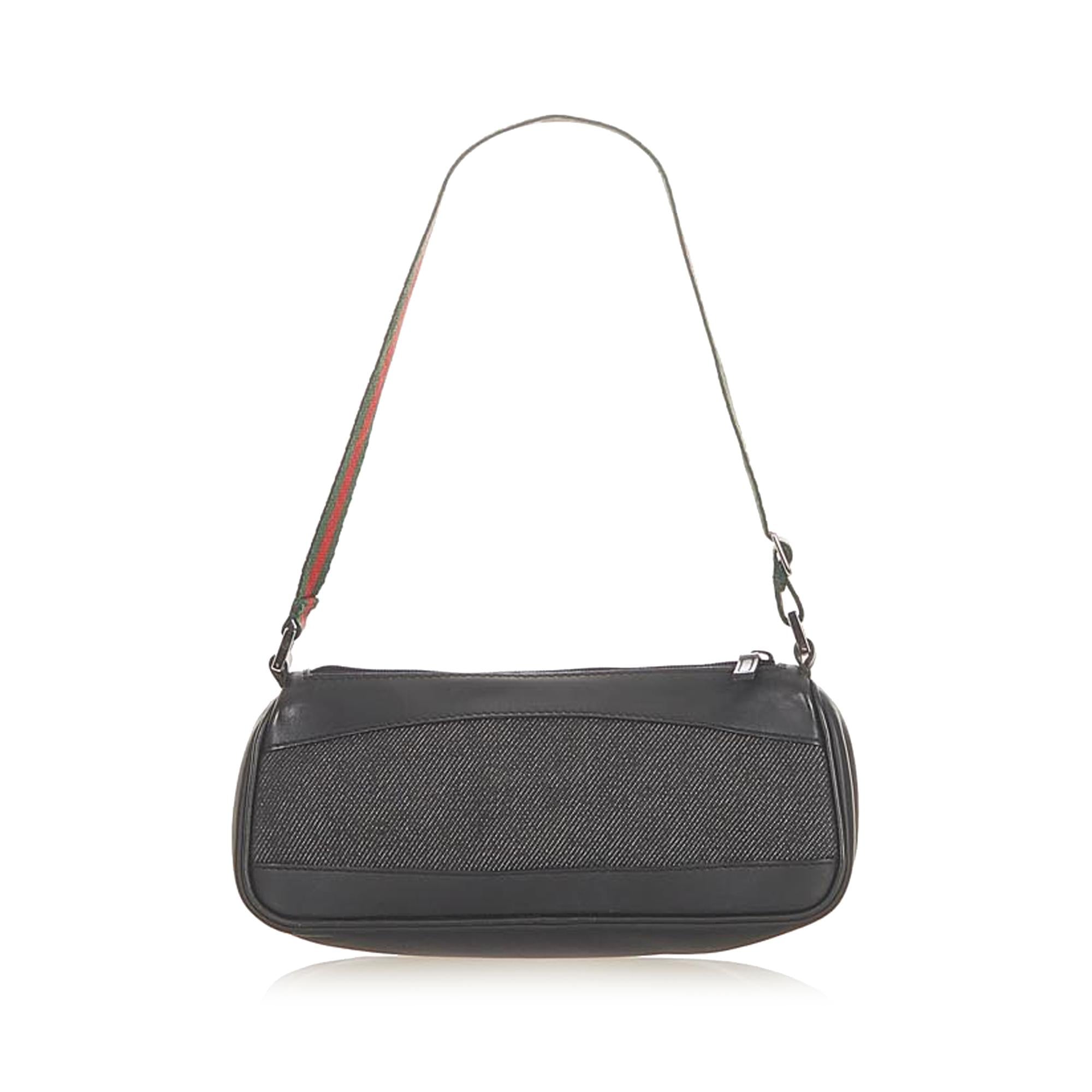 Gucci Web Denim Baguette (SHG-31872)