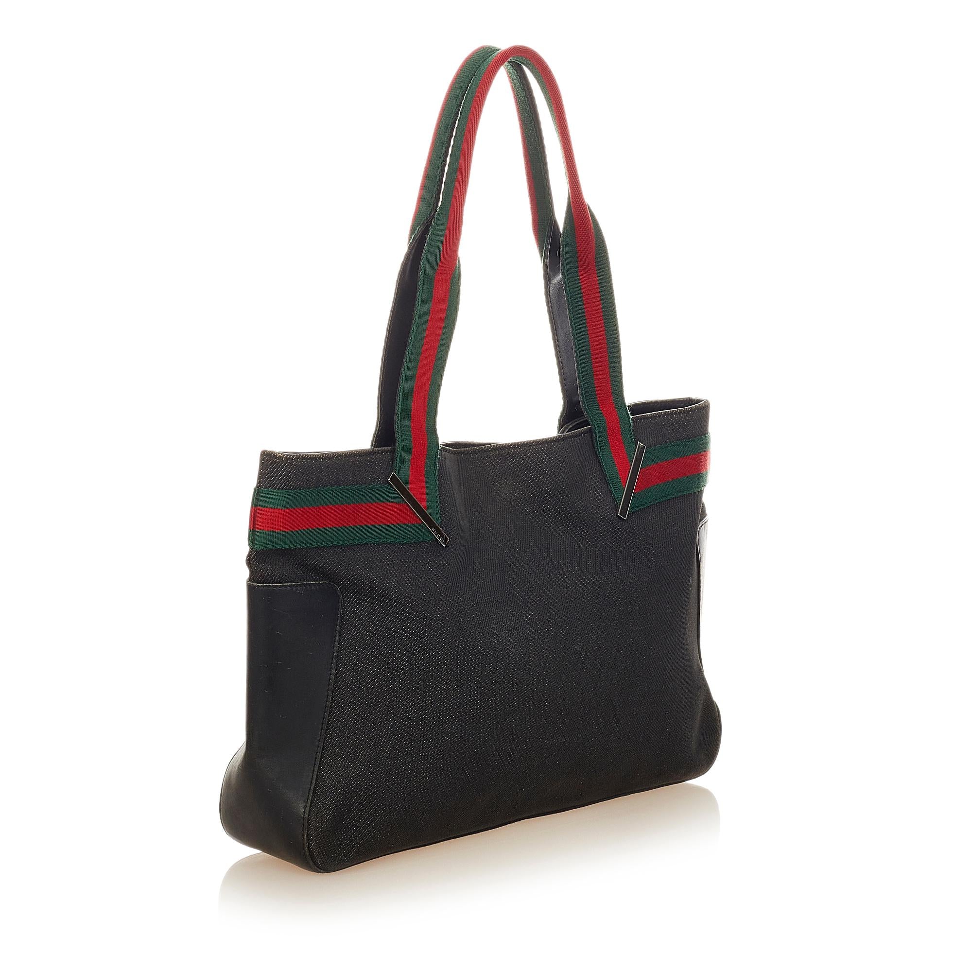 Gucci Web Denim Handbag (SHG-24864)