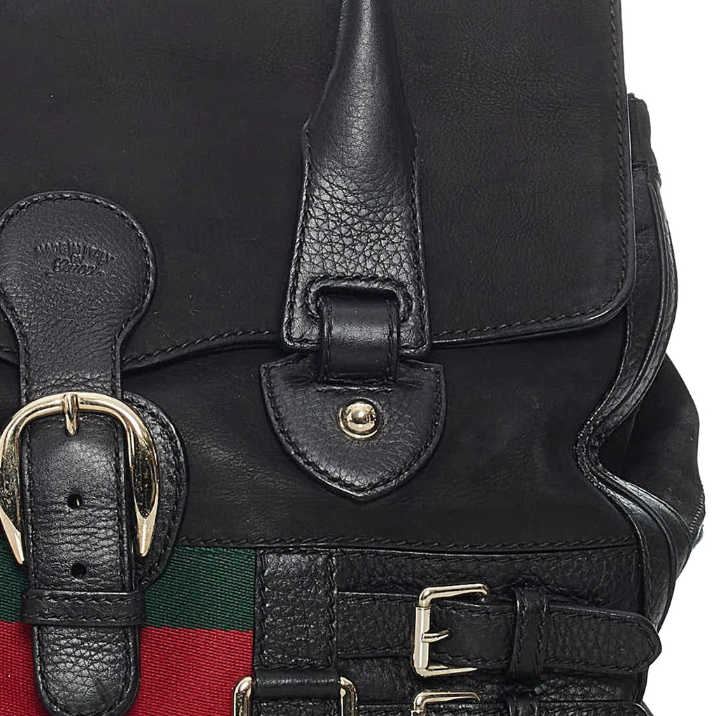 Gucci Web Heritage Nubuck Tote Bag (SHG-34479)