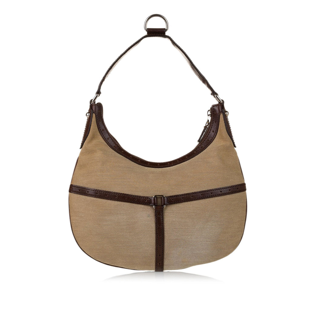 Gucci Web Reins Canvas Hobo Bag (SHG-31590)