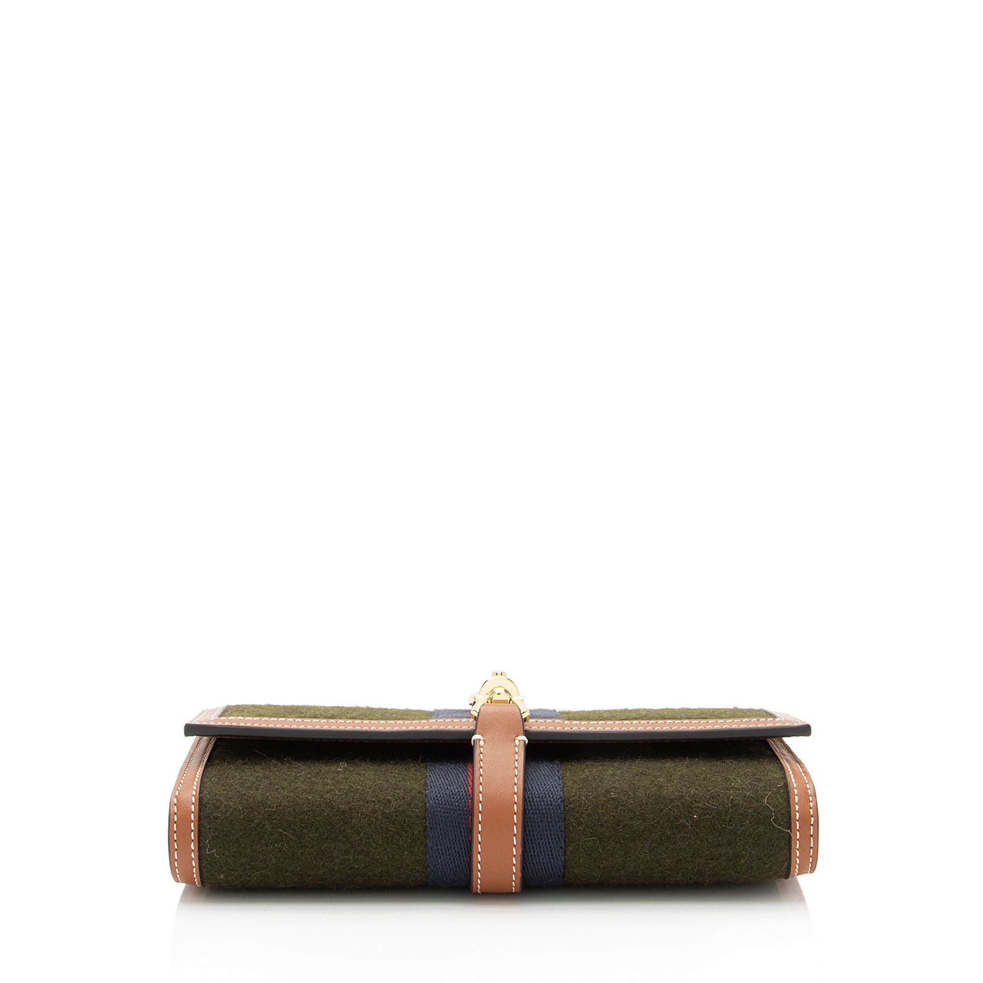 Gucci Wool Web 1961 Jackie Wallet on Chain Bag (SHF-bG7CFb)