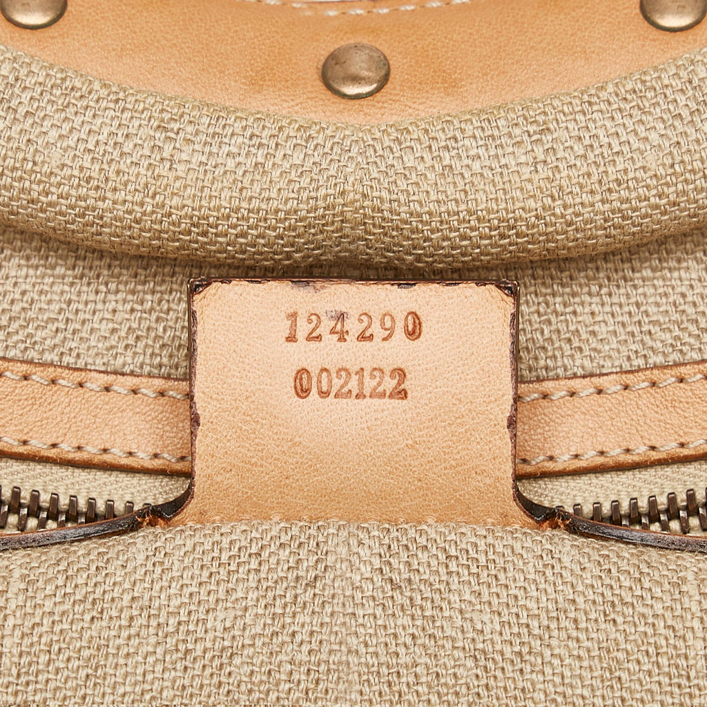 Gucci Woven Leather Bamboo Hobo (SHG-9rgvsp)
