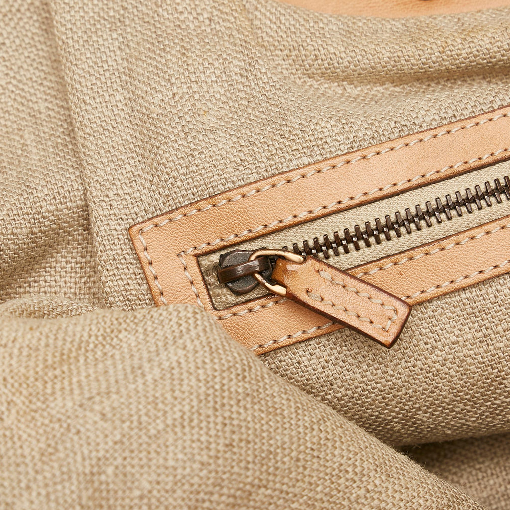 Gucci Woven Leather Bamboo Hobo (SHG-9rgvsp)