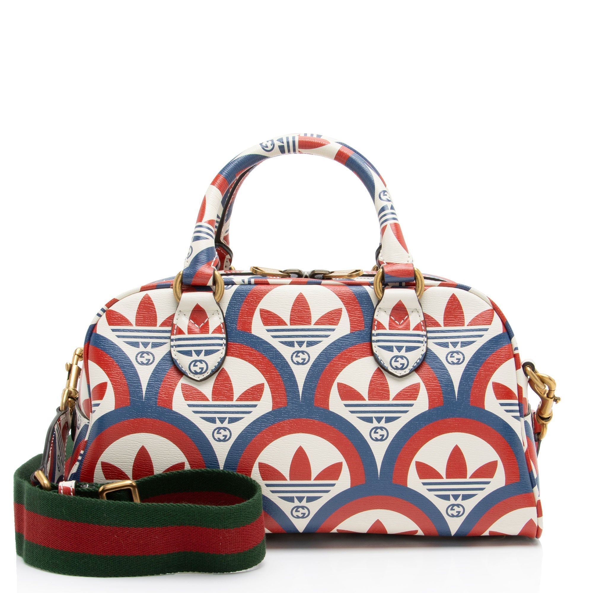 Gucci x Adidas Calfskin Interlocking G Mini Duffle