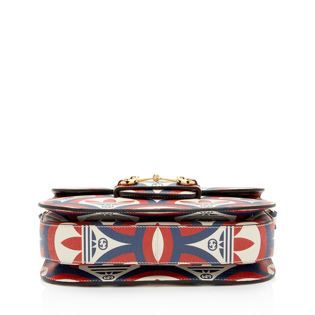 Gucci x Adidas Calfskin Interlocking G Horsebit 1955 Medium Shoulder Bag