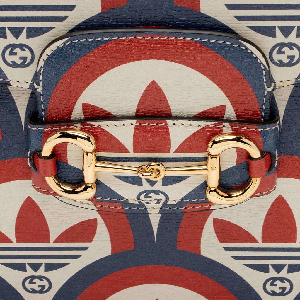 Gucci x Adidas Calfskin Interlocking G Horsebit 1955 Medium Shoulder Bag