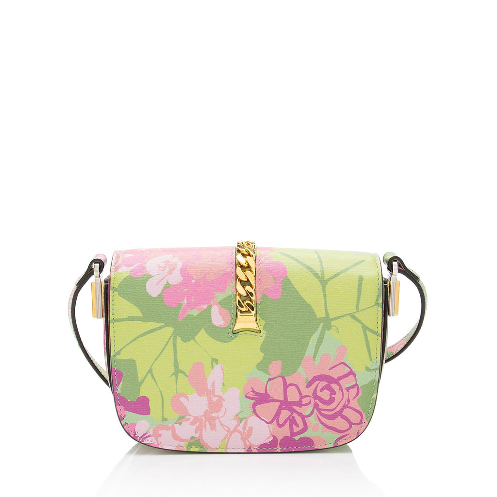 Gucci x KLB Scott Leather Floral Sylvie 1969 Mini Crossbody