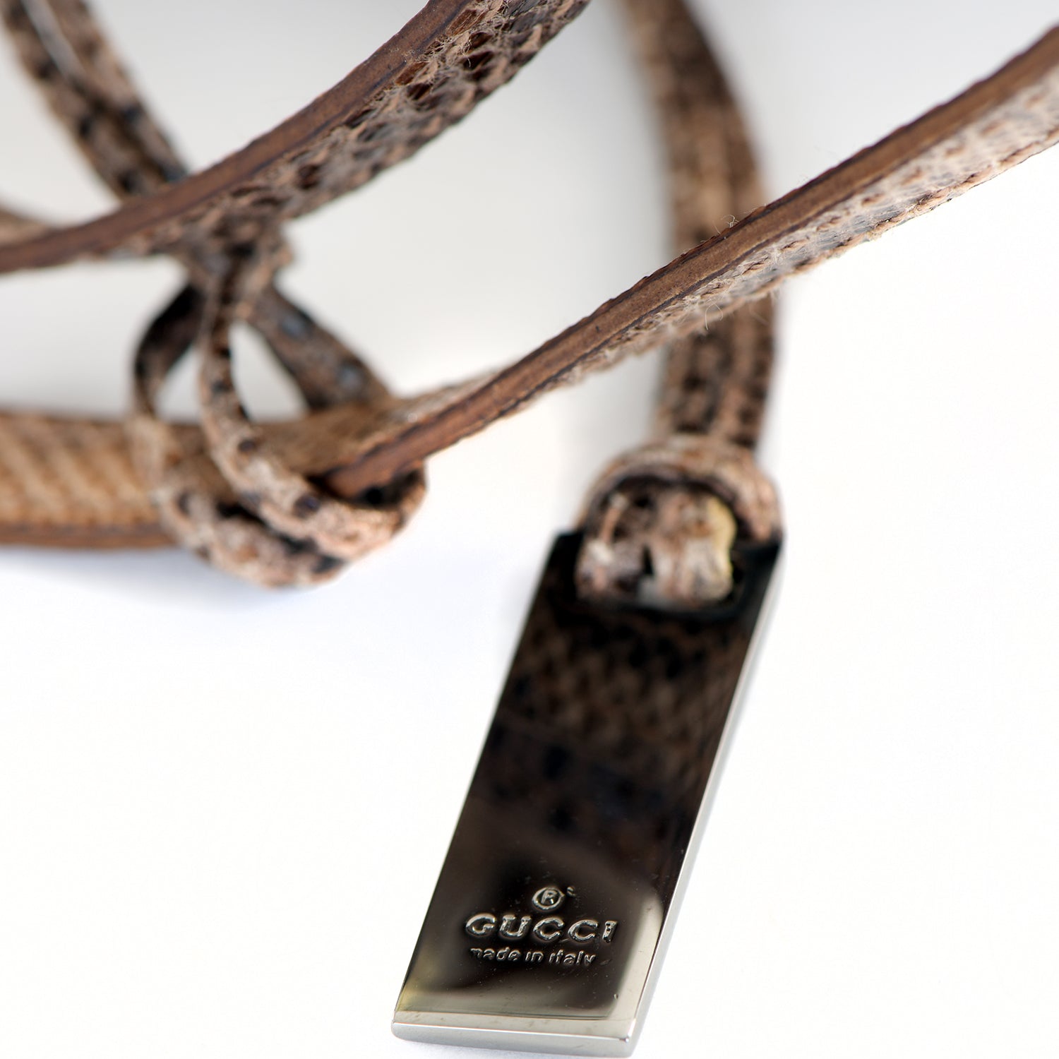 Brown Lizard Shoulder Bag
