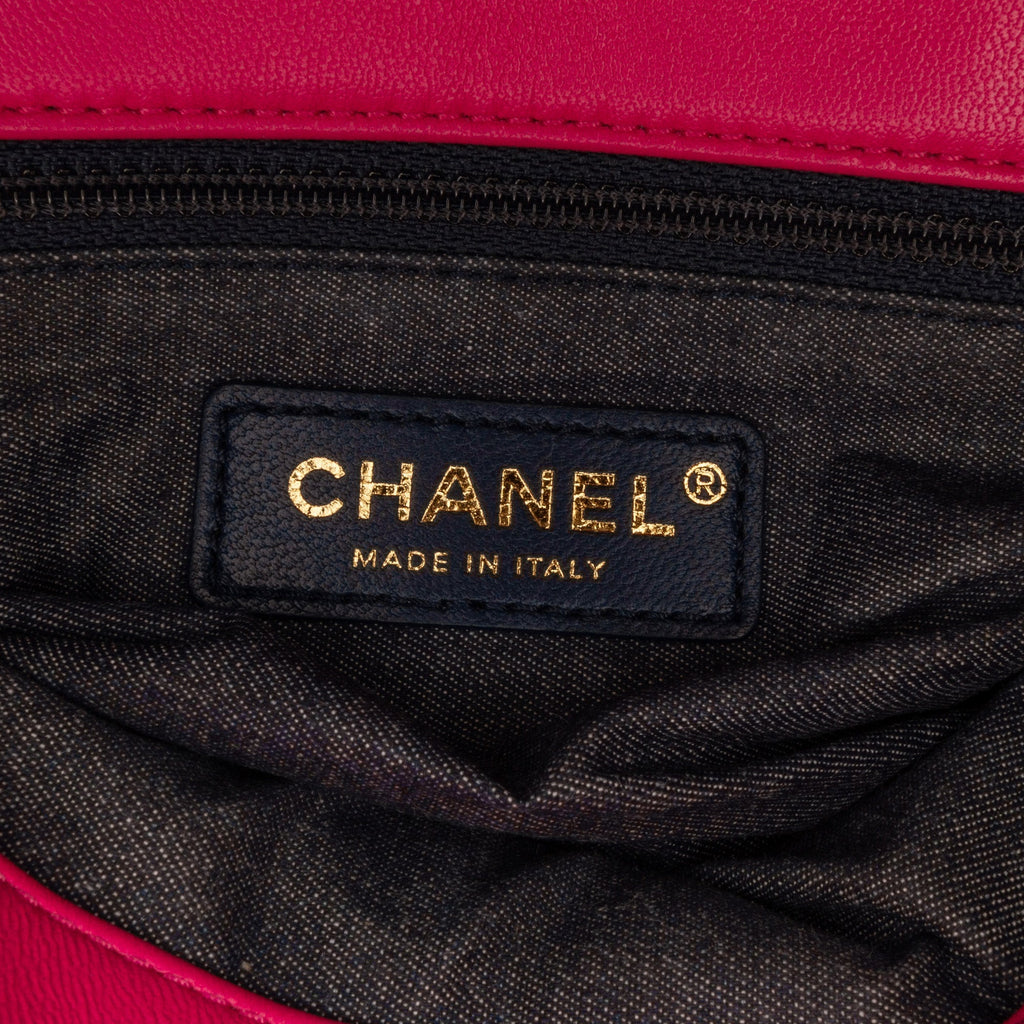 Chanel Classic Single Flap Mini Square Pink Lambskin Gold