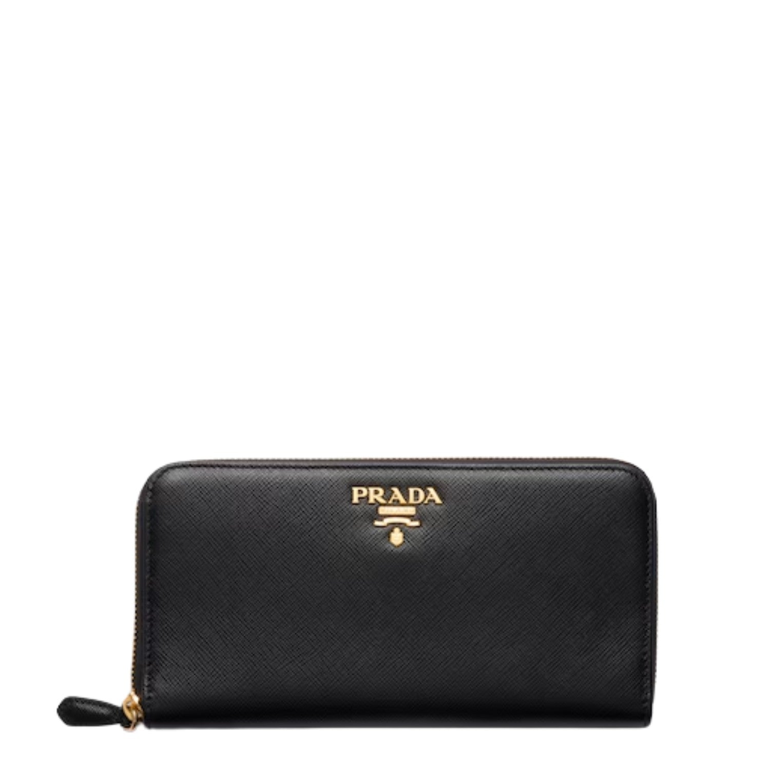 PR LARGE SAFFIANO LEATHER WALLET BLACK 19CM