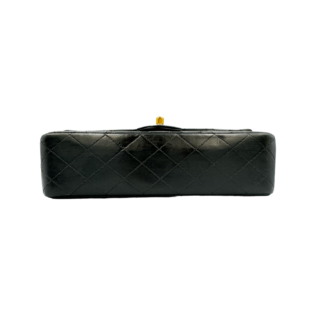 Chanel Classic Double Flap Medium Black Lambskin Gold