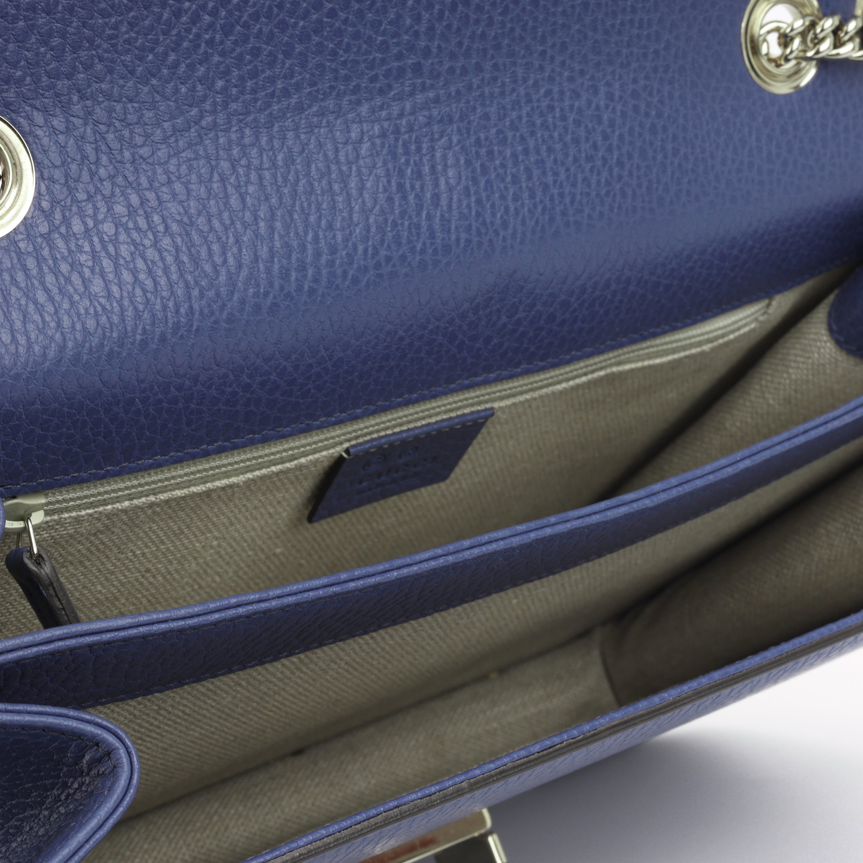 Large Interlocking Gucci Bag - Blue