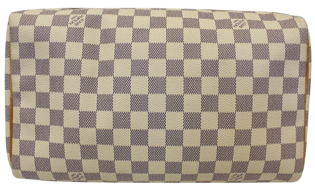 Louis Vuitton Damier Azur Speedy 30 Satchel Handbag