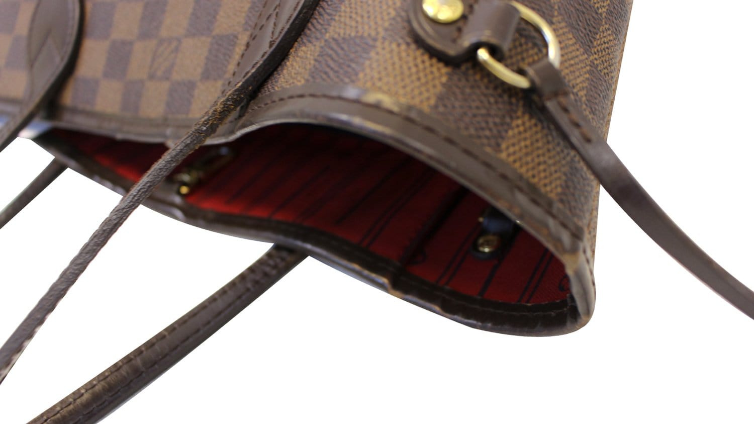 LOUIS VUITTON Damier Ebene Neverfull PM Tote Shoulder Bag