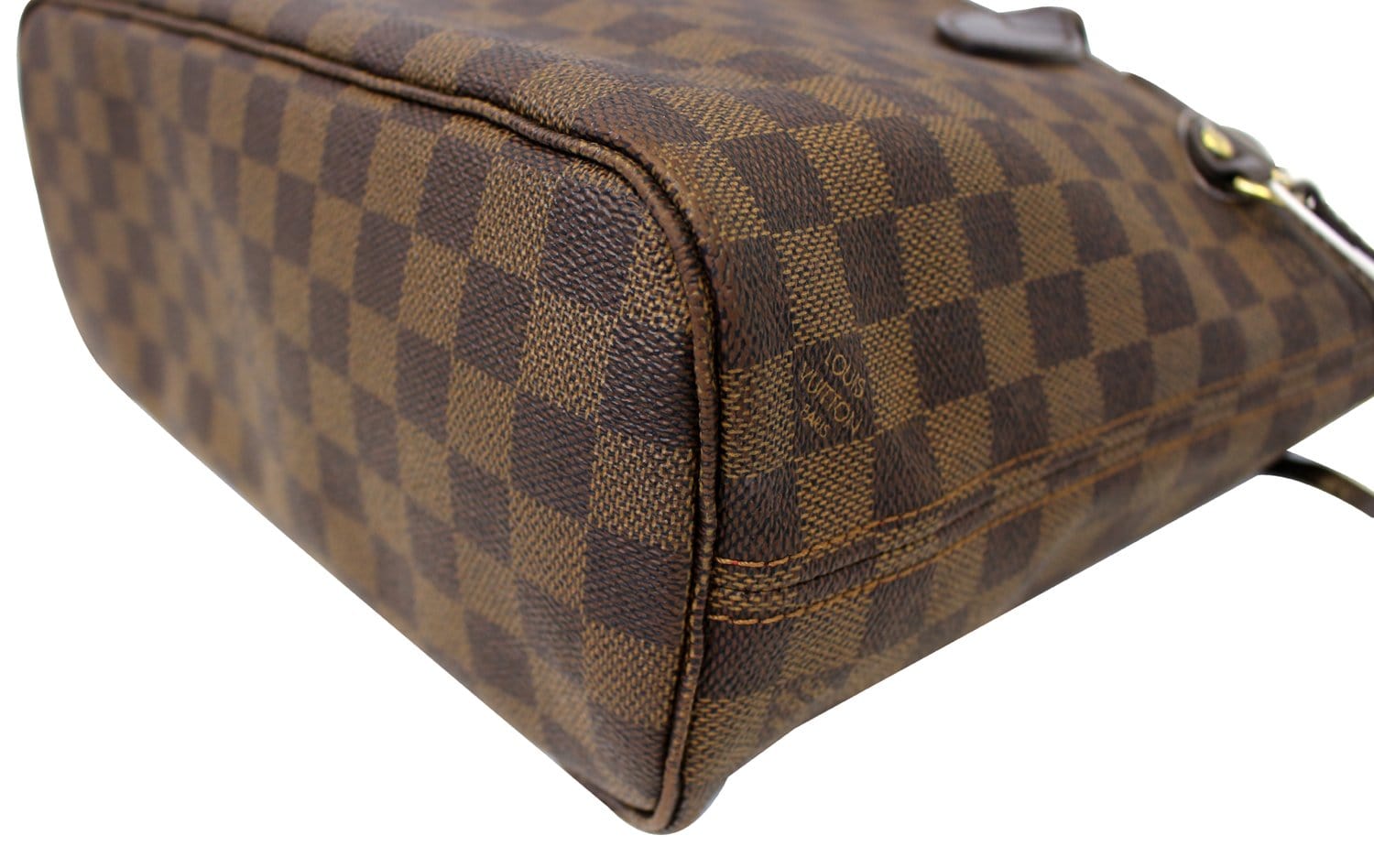 LOUIS VUITTON Damier Ebene Neverfull PM Tote Shoulder Bag